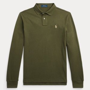 Polo Ralph Lauren Classic Fit Mesh Long Sleeve Polo Shirt